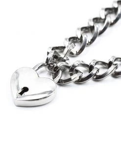 Own Saviour Chunky Heart Lock Necklace Accessories