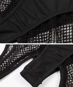 Own Saviour Fishnet Suspender Shorts Pants