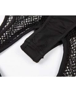Own Saviour Fishnet Suspender Shorts Pants