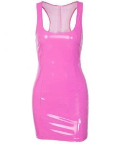 Own Saviour Dresses + Sets Pink Patent Faux Leather Dress