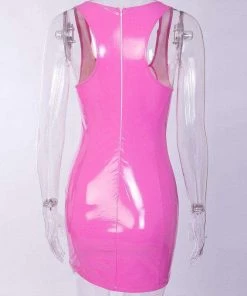 Own Saviour Dresses + Sets Pink Patent Faux Leather Dress