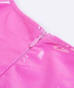 Own Saviour Dresses + Sets Pink Patent Faux Leather Dress