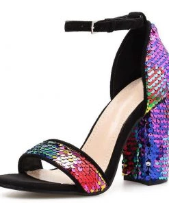 Own Saviour Multicoloured Sequin Heels