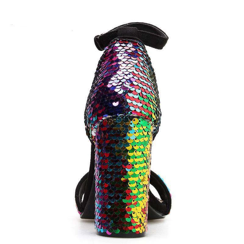 Own Saviour Multicoloured Sequin Heels 4 Own Saviour Multicoloured Sequin Heels