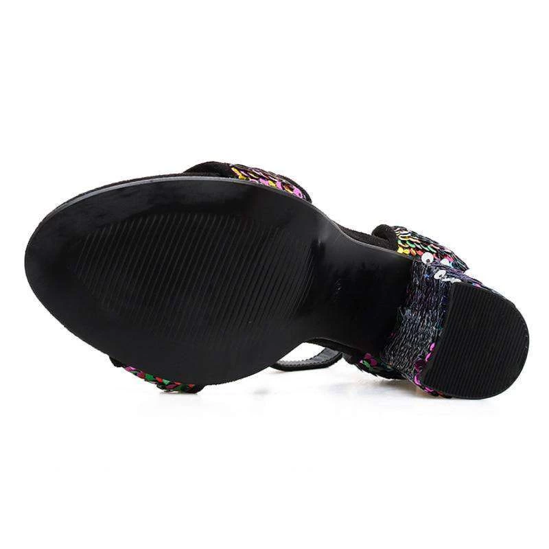Own Saviour Multicoloured Sequin Heels 5 Own Saviour Multicoloured Sequin Heels