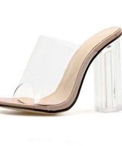 Own Saviour Clear PVC Slip On Heels