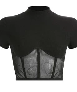 Own Saviour Mesh Half Top Tees + Tops
