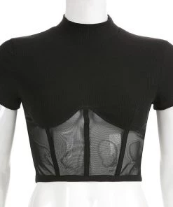 Own Saviour Mesh Half Top Tees + Tops