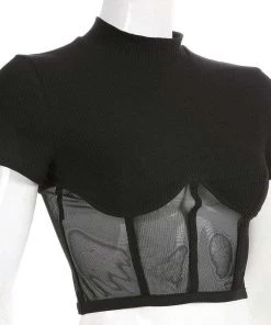 Own Saviour Mesh Half Top Tees + Tops