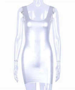 Own Saviour Metallic Mini Dress