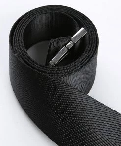 Own Saviour Long Black Buckle Belt