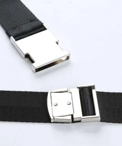 Own Saviour Long Black Buckle Belt