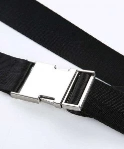 Own Saviour Long Black Buckle Belt