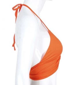 Own Saviour Neon Ring Halter Crop Tees + Tops