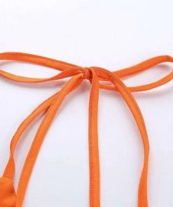 Own Saviour Orange Ring Halter Crop