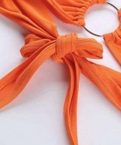 Own Saviour Tees + Tops Black Ring Halter Crop