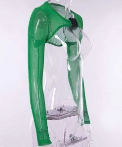 Own Saviour Various Colour Mesh Buckle Crop Tees + Tops