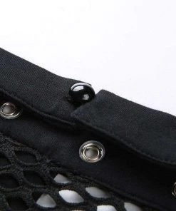 Own Saviour Fishnet Halter Crop