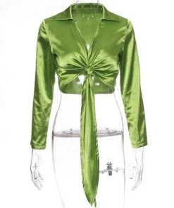 Own Saviour Satin Tie Shirt