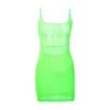 Own Saviour Neon Sheer Backless Dress