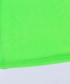 Own Saviour Neon Sheer Backless Dress