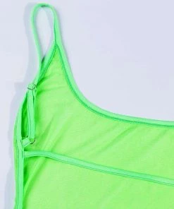 Own Saviour Neon Sheer Backless Dress