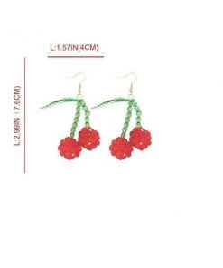 Own Saviour Bead Cherry Earrings Accessories