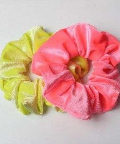 Own Saviour Velvet Neon Scrunchies (Pair) Accessories