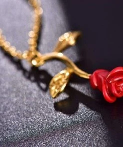 Own Saviour Accessories Red Rose Necklace