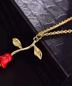 Own Saviour Accessories Red Rose Necklace