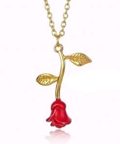 Own Saviour Accessories Red Rose Necklace