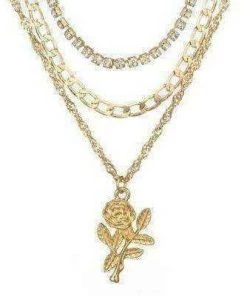 Own Saviour Rose Layer Necklaces