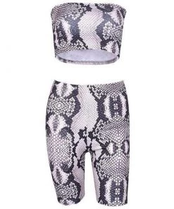 Own Saviour Slither Snake Print Cycle Shorts Set