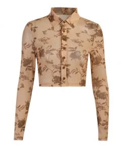 Own Saviour Floral Mesh Shirt