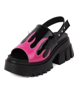 Own Saviour New In Flame Platform Sandals