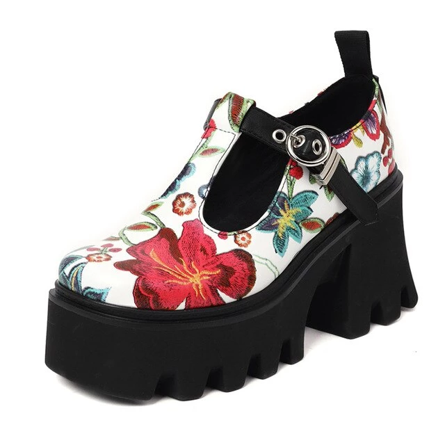 Own Saviour Floral Y2K Platform Shoes New In 3 Own Saviour Floral Y2K Platform Shoes New In