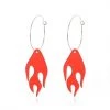 Own Saviour New In Flame Drop Mini Hoop Earrings