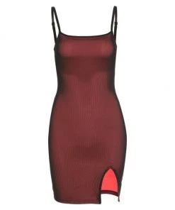 Own Saviour Red Holo Mini Dress Dresses + Sets