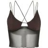 Own Saviour Brown Cross Strap Crop New In
