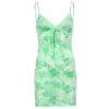 Own Saviour Green Blossom Mini Dress New In