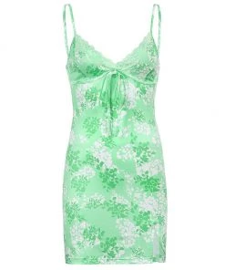 Own Saviour Green Blossom Mini Dress New In