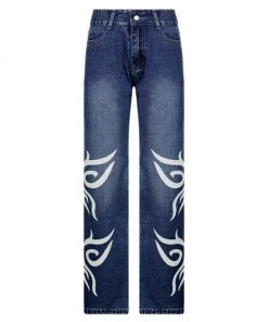Own Saviour New In Tattoo Butterfly Jeans