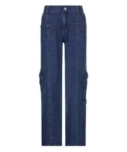 Own Saviour New In Deep Dark Cargo Jeans