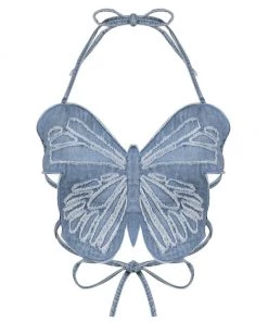 Own Saviour Black/Brown/Blue Butterfly Crop