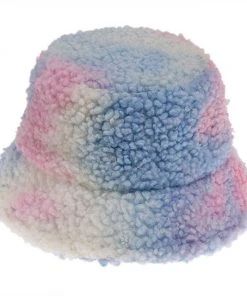 Own Saviour Tie Dye Faux Fur Bucket Hat