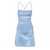 Own Saviour Blue Tie Up Backless Mini Dress New In