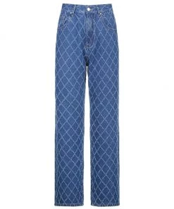 Own Saviour Grid Cross Jeans