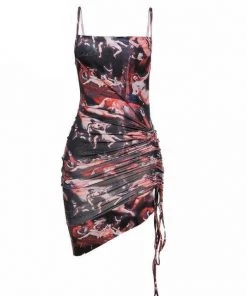 Own Saviour Renaissance Ruched Mini Dress