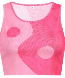 Own Saviour Pink Yin Yang Vest Crop New In