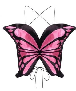 Own Saviour New In Butterfly Backless Crop